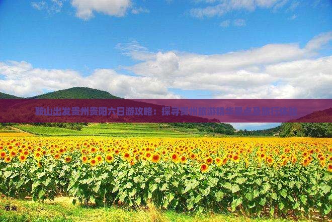鞍山出发贵州贵阳六日游攻略：探寻贵州旅游精华景点及旅行体验