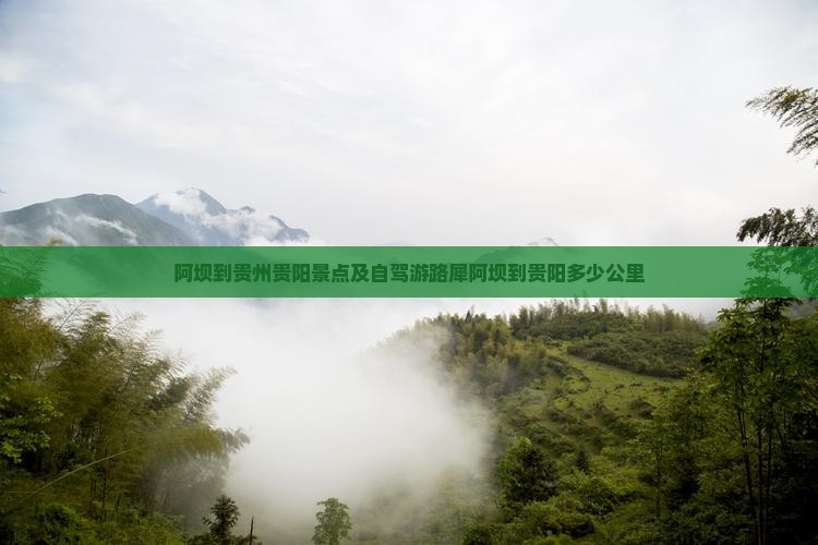 阿坝到贵州贵阳景点及自驾游路犀阿坝到贵阳多少公里