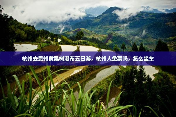 杭州去贵州黄果树瀑布五日游