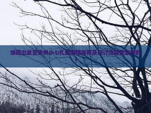 绵阳出发至贵州小七孔旅游团推荐及预订流程是怎样的？