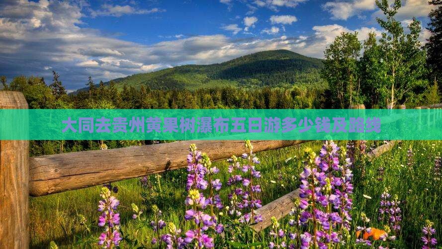 大同去贵州黄果树瀑布五日游多少钱及路线