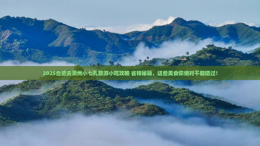 合肥去贵州小七孔旅游小吃