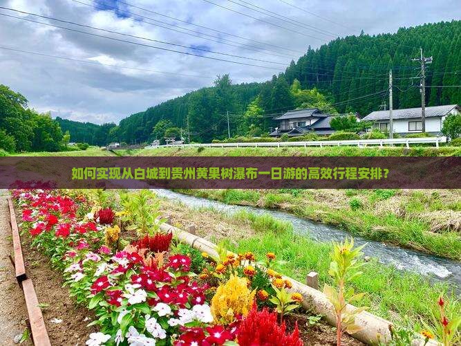 如何实现从白城到贵州黄果树瀑布一日游的高效行程安排？