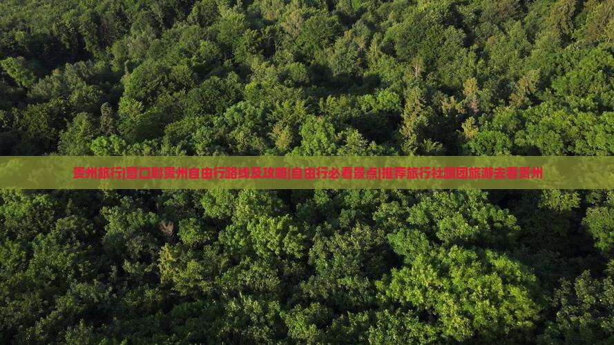 贵州旅行|营口到贵州自由行路线及攻略|自由行必看景点|推荐旅行社跟团旅游去看贵州