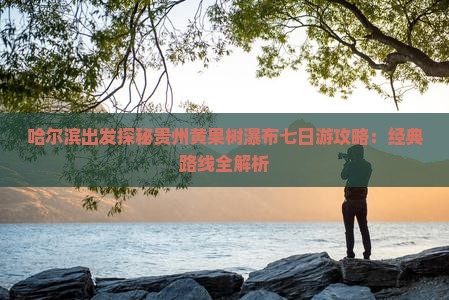 哈尔滨出发探秘贵州黄果树瀑布七日游攻略：经典路线全解析