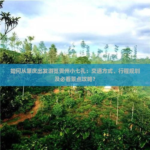 如何从肇庆出发游览贵州小七孔：交通方式、行程规划及必看景点攻略？