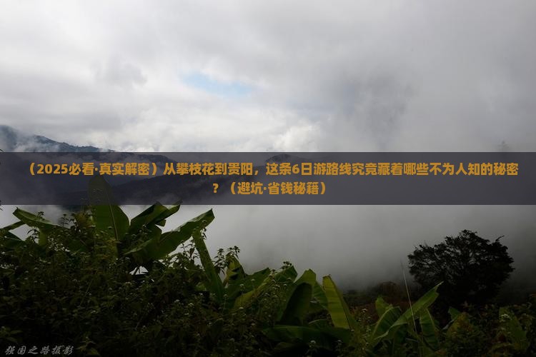 攀枝花到贵州贵阳六日游