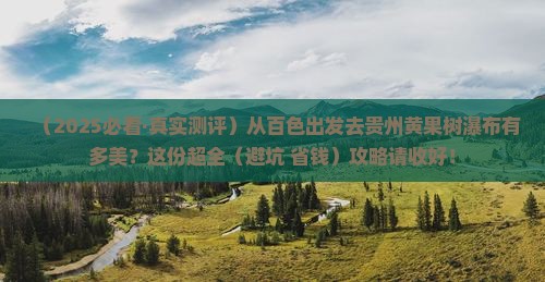 百色去贵州黄果树瀑布景点