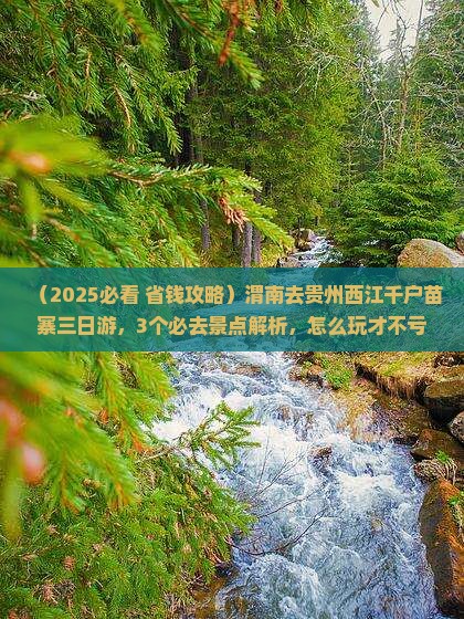 渭南去贵州西江千户苗寨三日游
