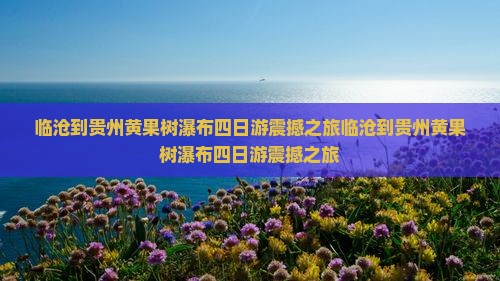 临沧到贵州黄果树瀑布四日游