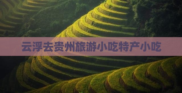 云浮去贵州旅游小吃