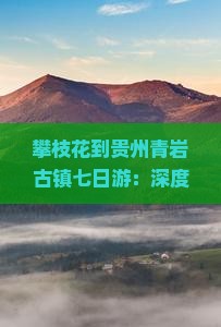 攀枝花到贵州青岩古镇七日游