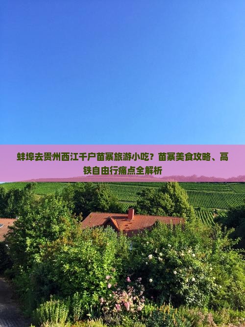 蚌埠去贵州西江千户苗寨旅游小吃？苗寨美食攻略、高铁自由行痛点全解析