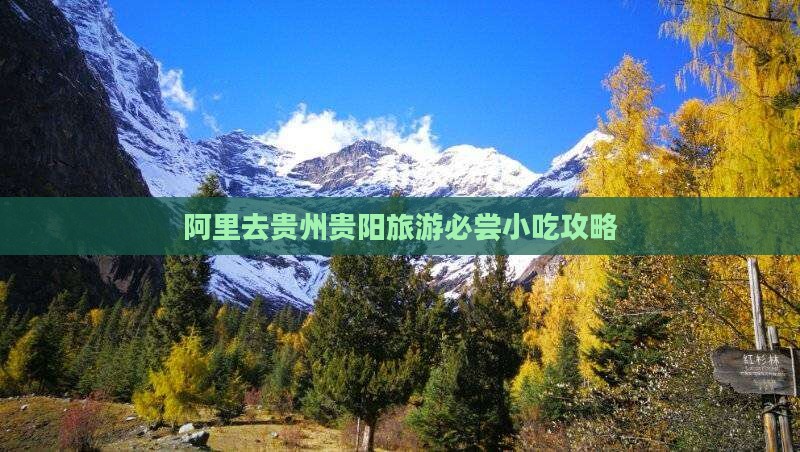 阿里去贵州贵阳旅游必尝小吃攻略