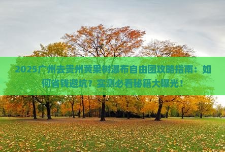 广州去贵州黄果树瀑布自由团
