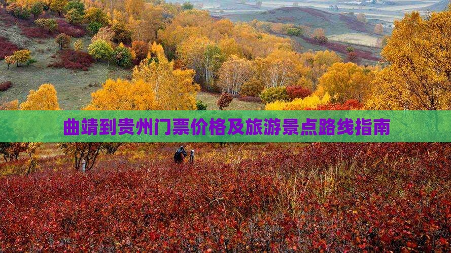 曲靖到贵州门票价格及旅游景点路线指南