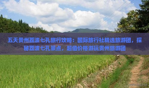 五天贵州荔波七孔旅行攻略：国际旅行社精选旅游团，探秘荔波七孔景点，超值价格游玩贵州旅游团