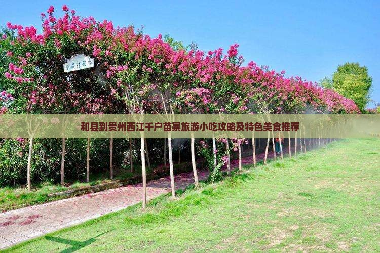 和县到贵州西江千户苗寨旅游小吃攻略及特色美食推荐