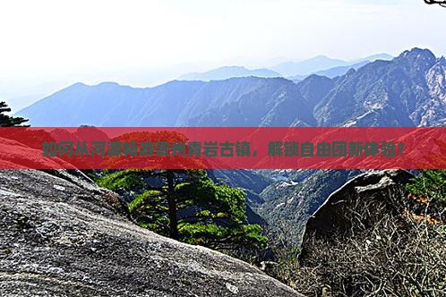 如何从河源畅游贵州青岩古镇，解锁自由团新体验？
