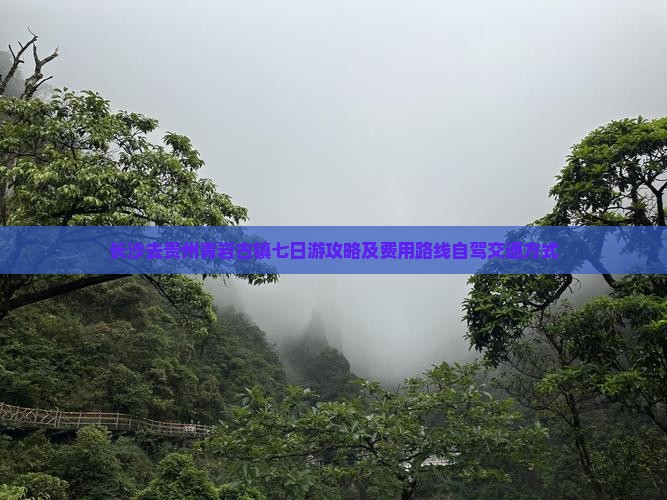 长沙去贵州青岩古镇七日游攻略及费用路线自驾交通方式