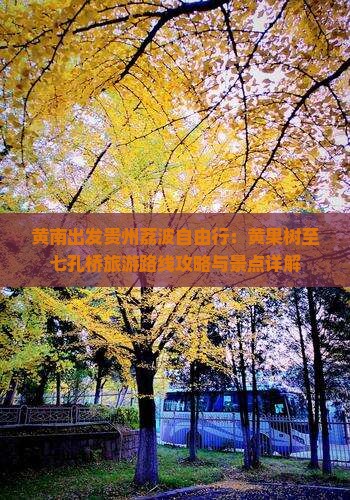 黄南出发贵州荔波自由行：黄果树至七孔桥旅游路线攻略与景点详解