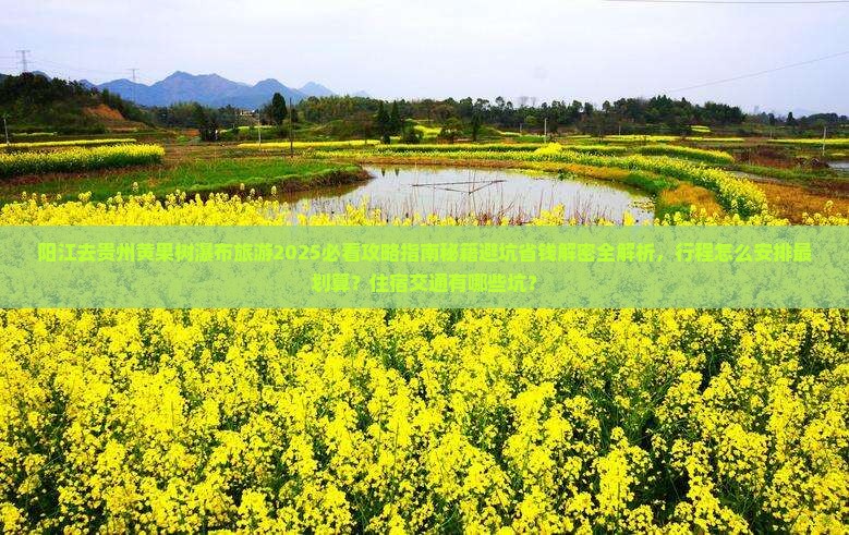 阳江去贵州黄果树瀑布旅游