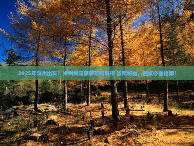 滁州到贵州贵阳哪里玩