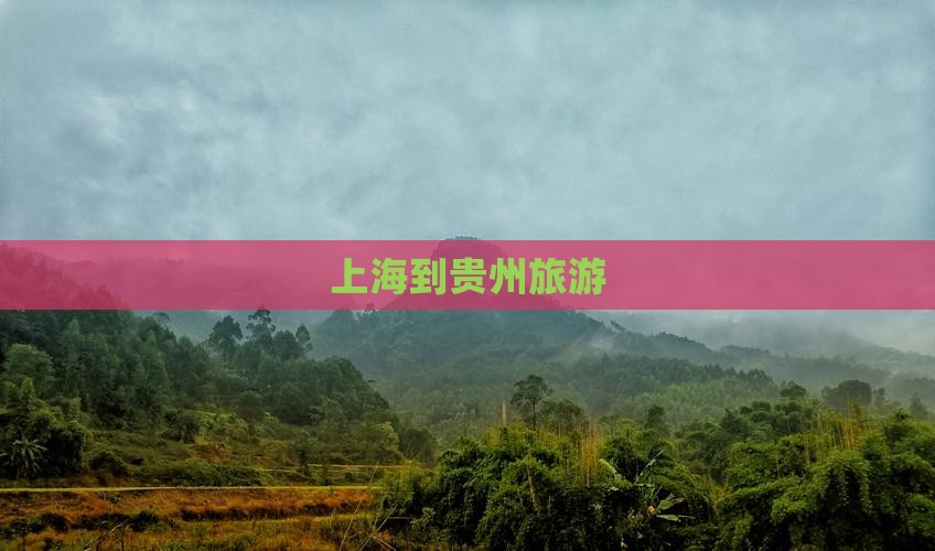 上海到贵州旅游