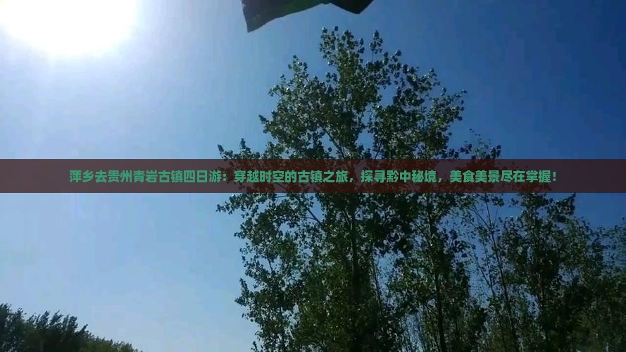 萍乡去贵州青岩古镇四日游