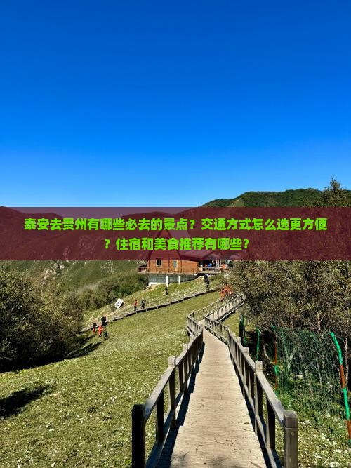 泰安去贵州景点