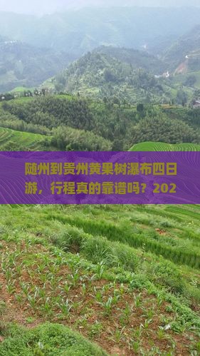 随州到贵州黄果树瀑布四日游