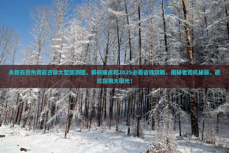 永新去贵州青岩古镇大型旅游团