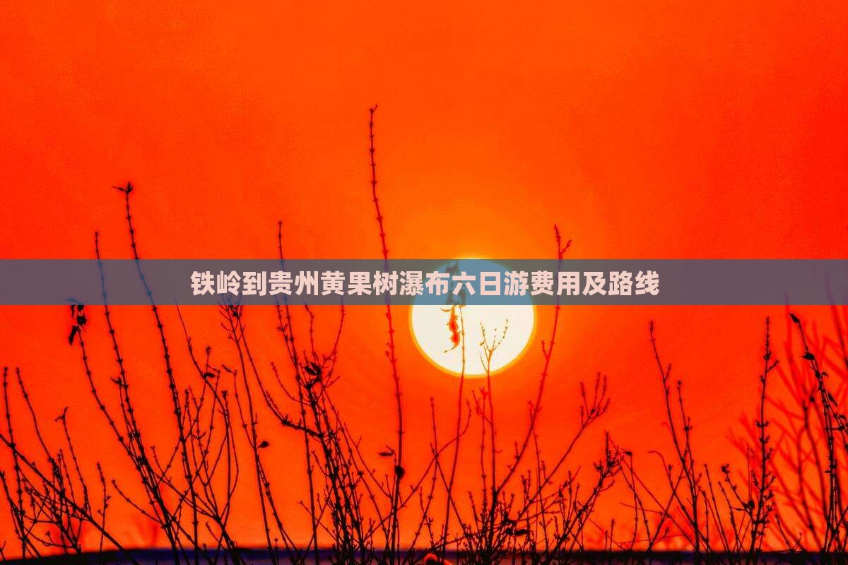 铁岭到贵州黄果树瀑布六日游费用及路线