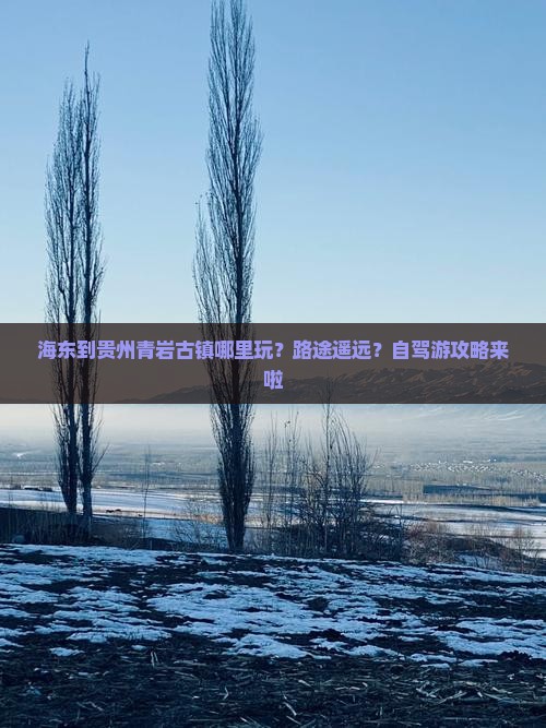 海东到贵州青岩古镇哪里玩？路途遥远？自驾游攻略来啦