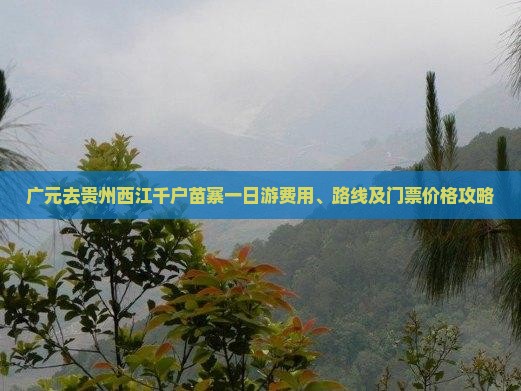广元去贵州西江千户苗寨一日游费用、路线及门票价格攻略