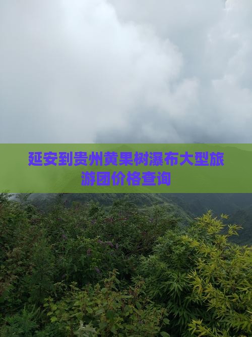 延安到贵州黄果树瀑布大型旅游团价格查询