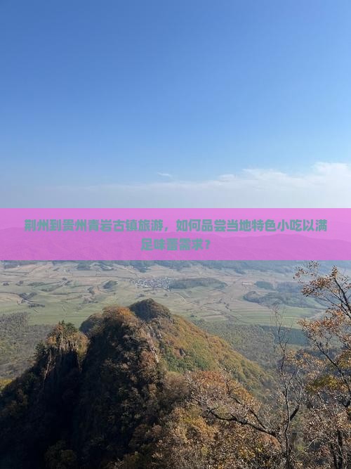 荆州到贵州青岩古镇旅游，如何品尝当地特色小吃以满足味蕾需求？
