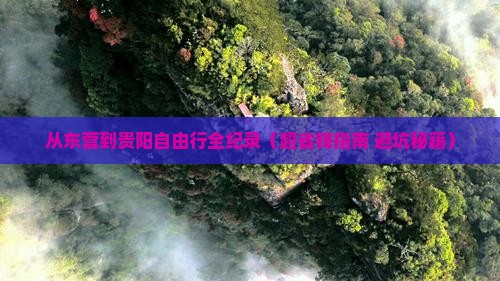 东营到贵州贵阳自由行