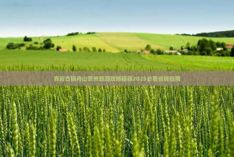 舟山到贵州青岩古镇旅行社