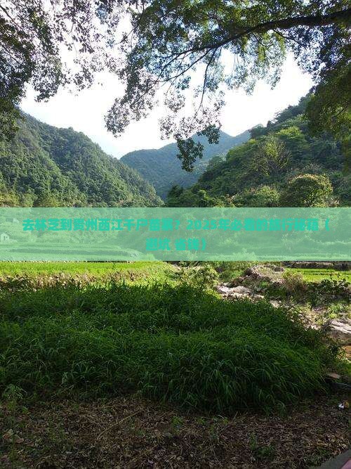 林芝去贵州西江千户苗寨旅行社