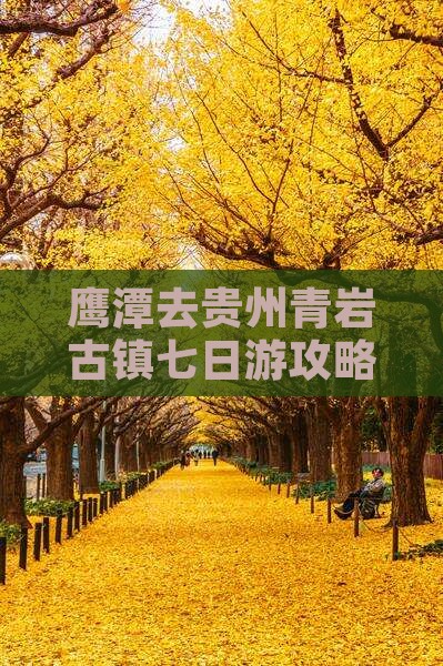 鹰潭去贵州青岩古镇七日游