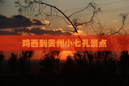 鸡西到贵州小七孔景点