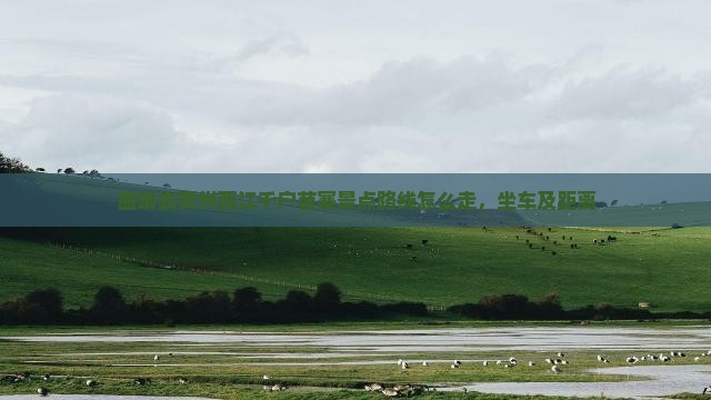 曲靖去贵州西江千户苗寨景点