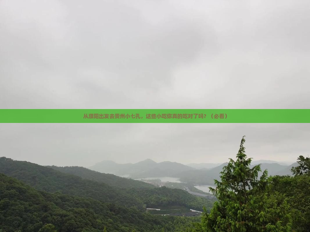 濮阳去贵州小七孔旅游小吃