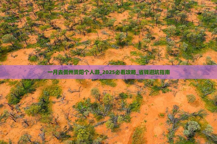 一月去贵州贵阳个人游