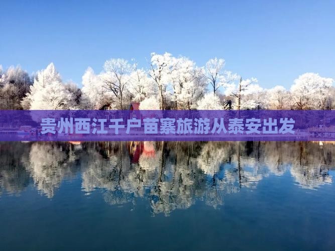 泰安去贵州西江千户苗寨门票