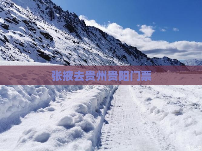张掖去贵州贵阳门票
