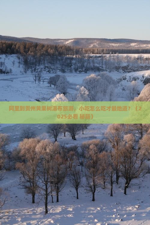 阿里到贵州黄果树瀑布旅游小吃