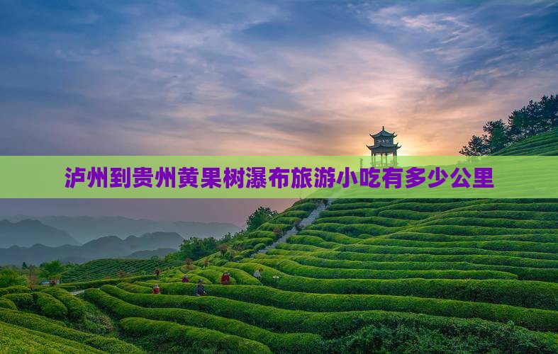泸州到贵州黄果树瀑布旅游小吃