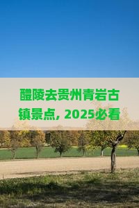 醴陵去贵州青岩古镇景点 醴陵去贵州青岩古镇景点